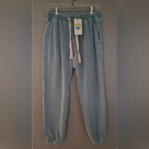 NWT Jungmaven yelapa hemp joggers sweatpants ether blue unisex m